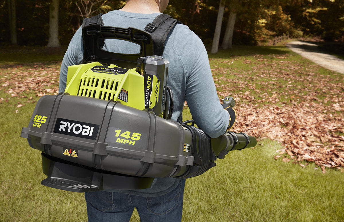 40V Brushless 625 CFM WHISPER SERIES Backpack Blower Kit - RY40440