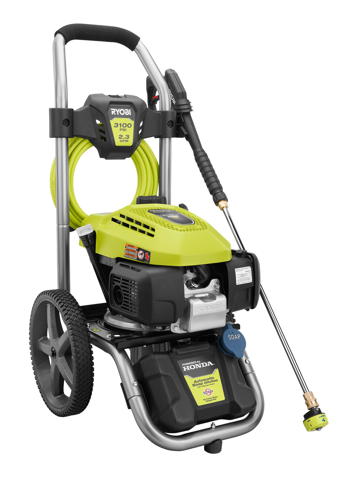 3100 PSI 2.3 GPM Cold Water Gas Pressure Washer - RY803023