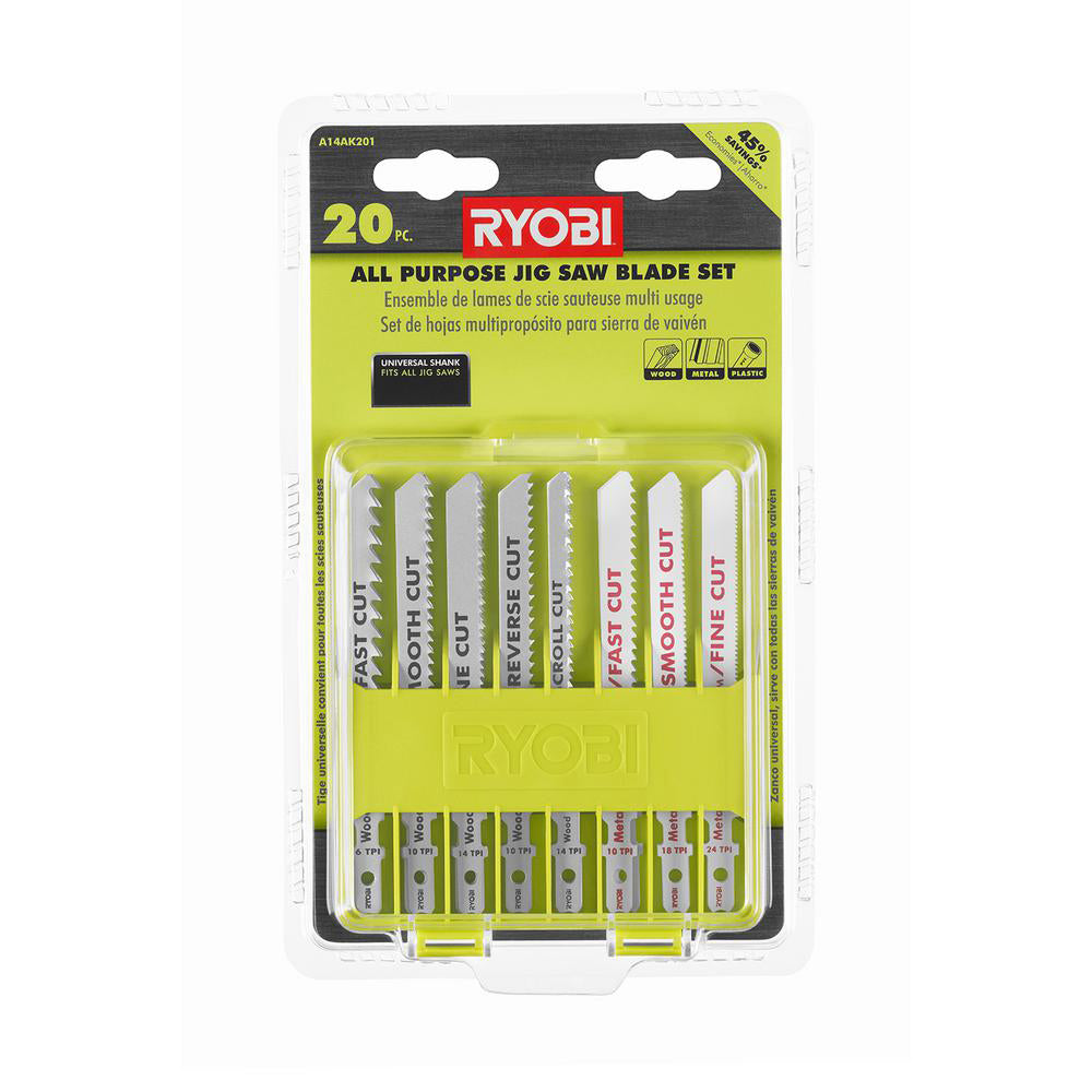 20PC All-Purpose Jigsaw Blade Set - A14AK201