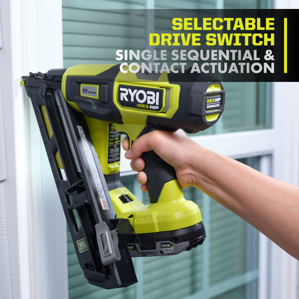 18V ONE+ HP Brushless 15GA Angled Finish Nailer - PBL375B