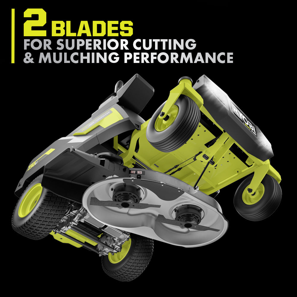 80V HP Brushless 30" Lithium Electric Zero Turn Riding Mower Kit - RYRM8010