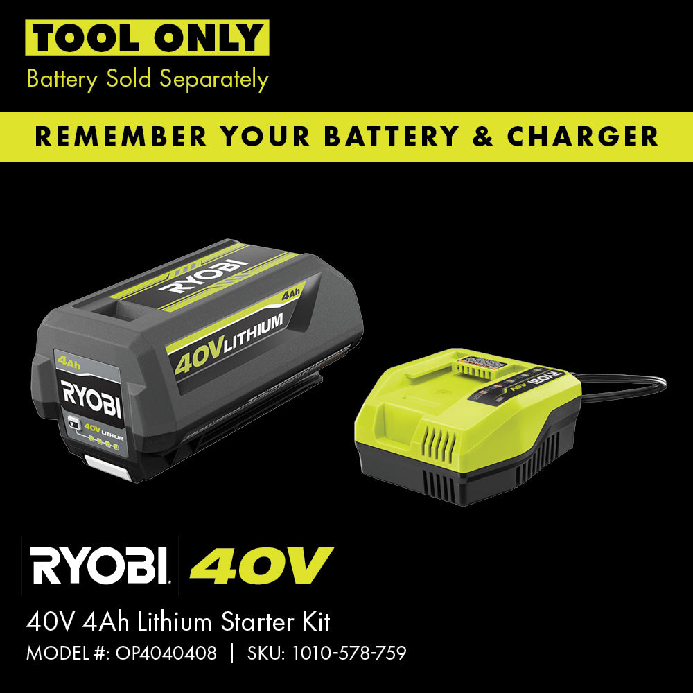 40V HP Brushless Edger - RY40708BTL