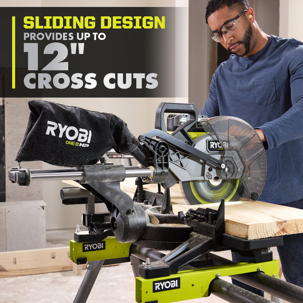 18V ONE+ HP Brushless 10" Sliding Compound Miter Saw - PBLMS01B
