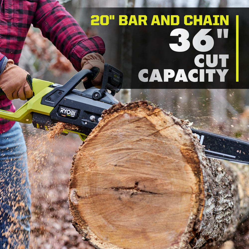 40V HP Brushless 20" Chainsaw - RY405011BTL