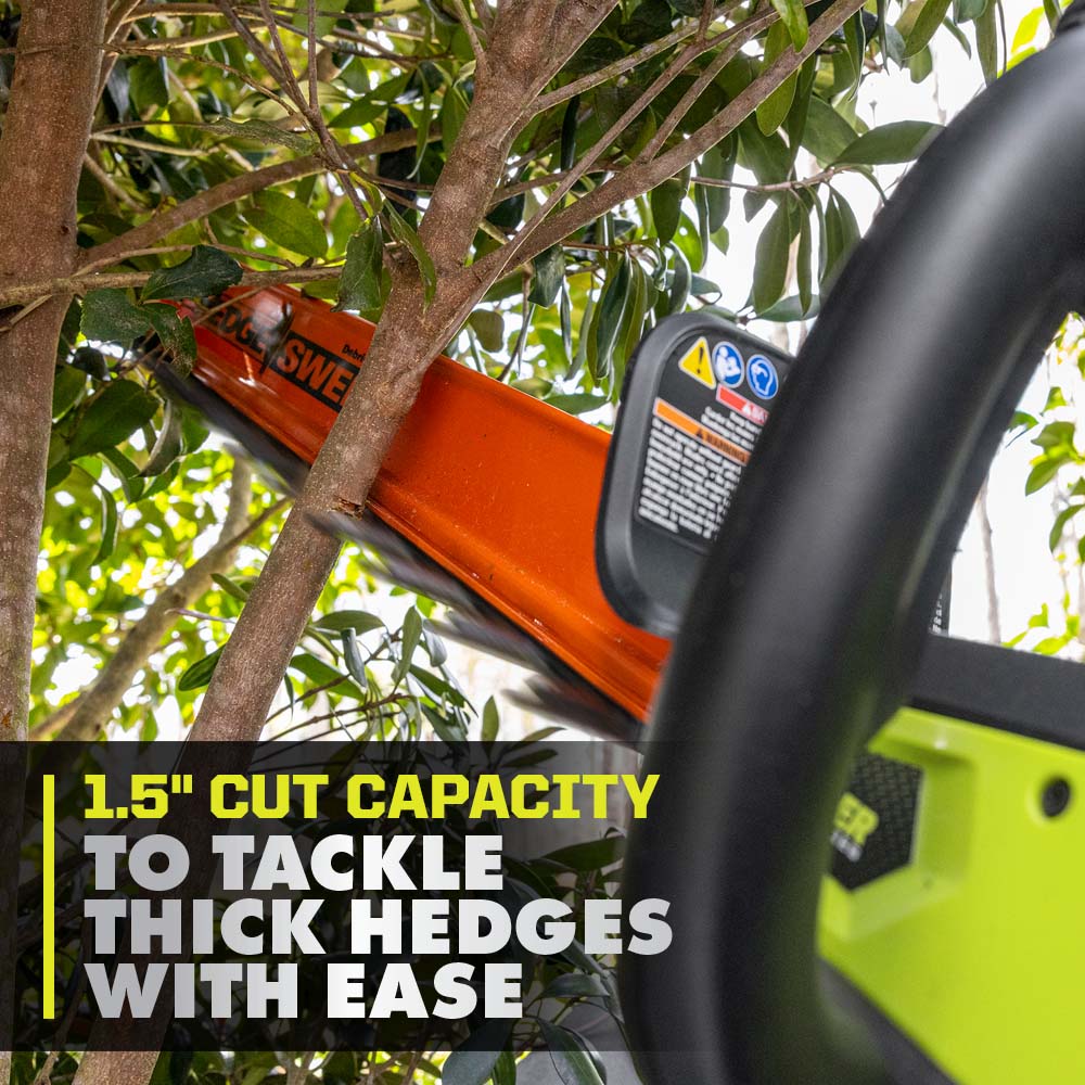 40V HP Brushless WHISPER SERIES 26" Hedge Trimmer - RY40606BTL