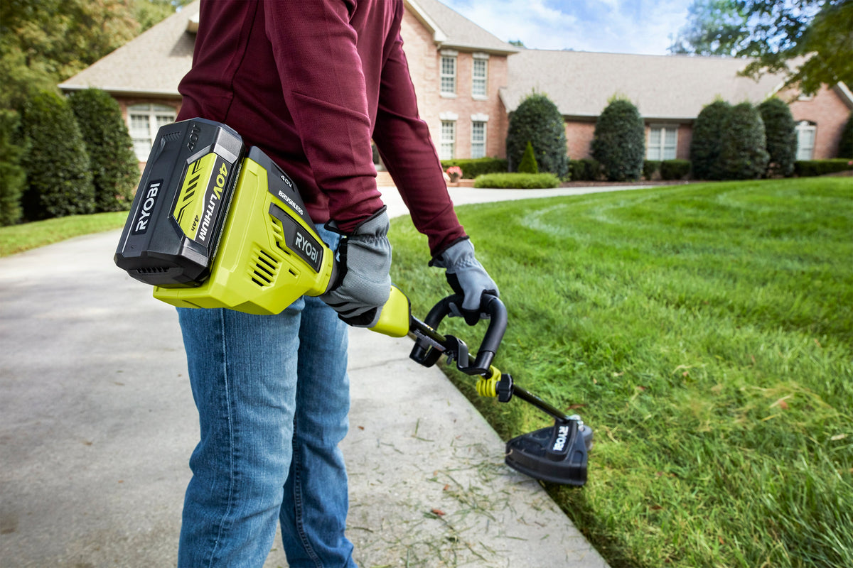 40V Brushless Attachment Capable 15" String Trimmer Kit - RY40270