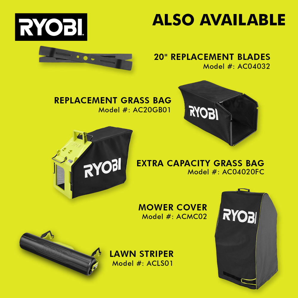 40V HP Brushless 20" Self-Propelled Multi-Blade Mower Kit - RY401260