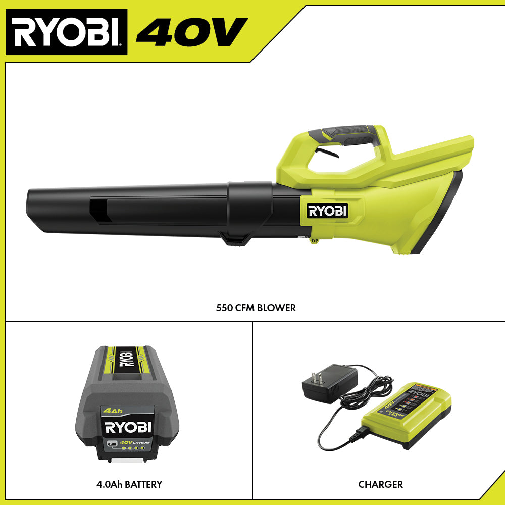 40V 550 CFM Blower Kit - RY40LB01K