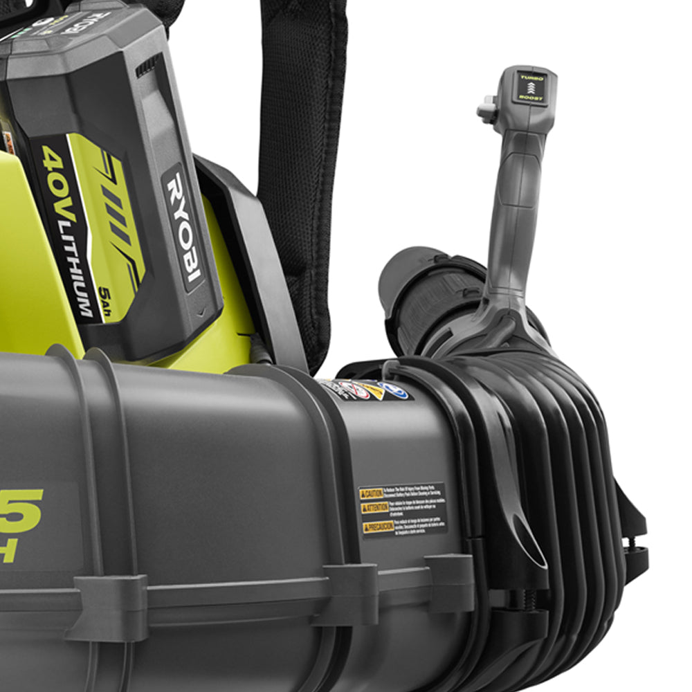 40V Brushless 625 CFM WHISPER SERIES Backpack Blower Kit - RY40440