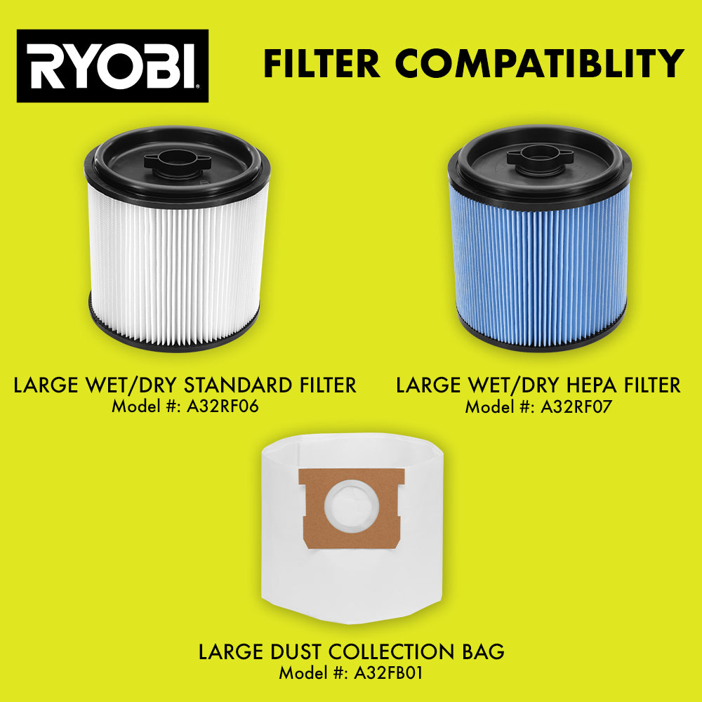40V 10 Gallon Wet/Dry Vacuum - RY40WD01B