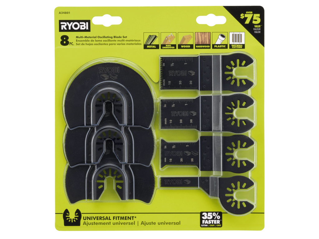 8 PC Multi-Material Oscillating Blade - A24801