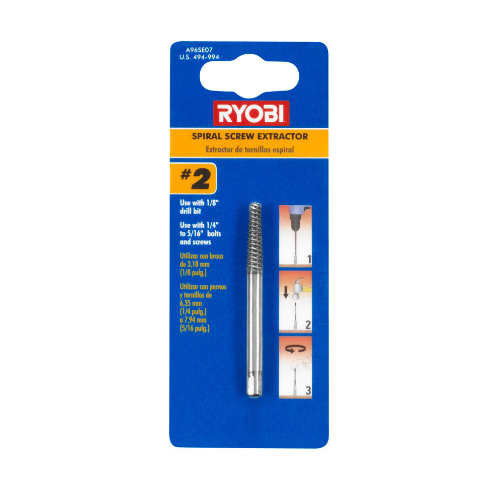 No. 2 Spiral Screw Extractor - A96SE07