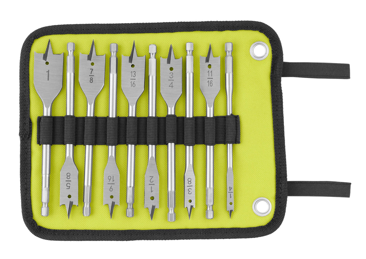 10 PC. Wood Spade Bit Set - A971001