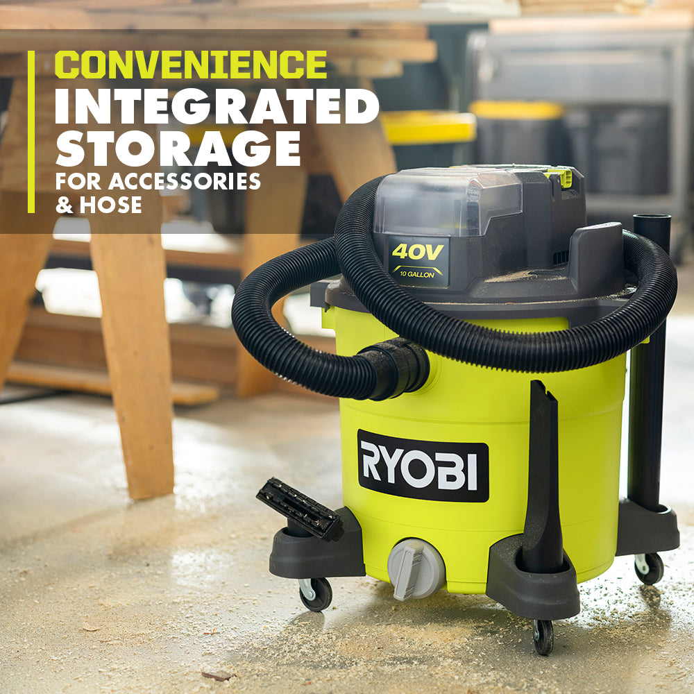 40V 10 Gallon Wet/Dry Vacuum - RY40WD01B