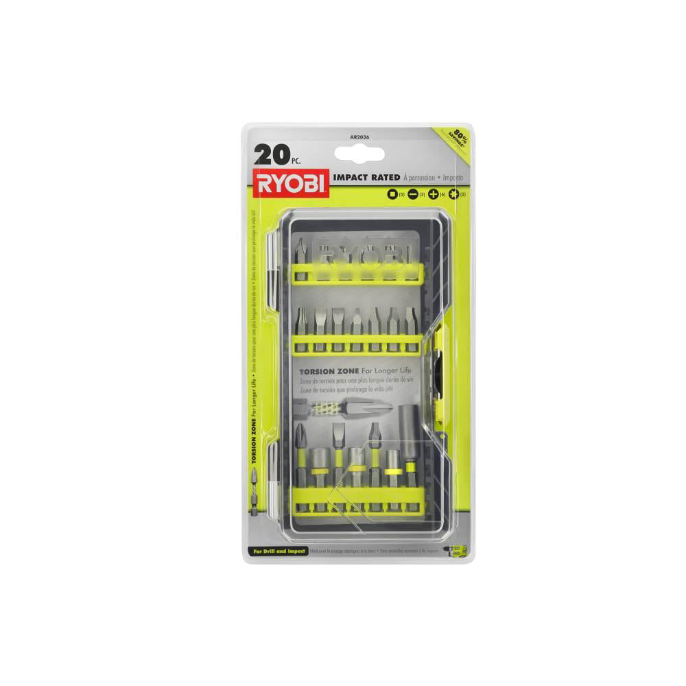 RYOBI 20pc Impact driving kit - AR2036