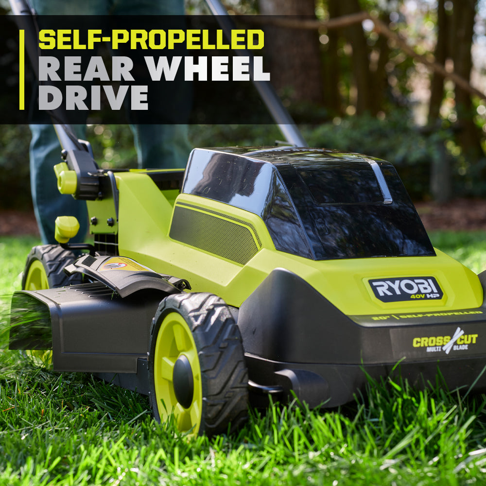 40V HP Brushless 20" Self-Propelled Multi-Blade Mower Kit - RY401260