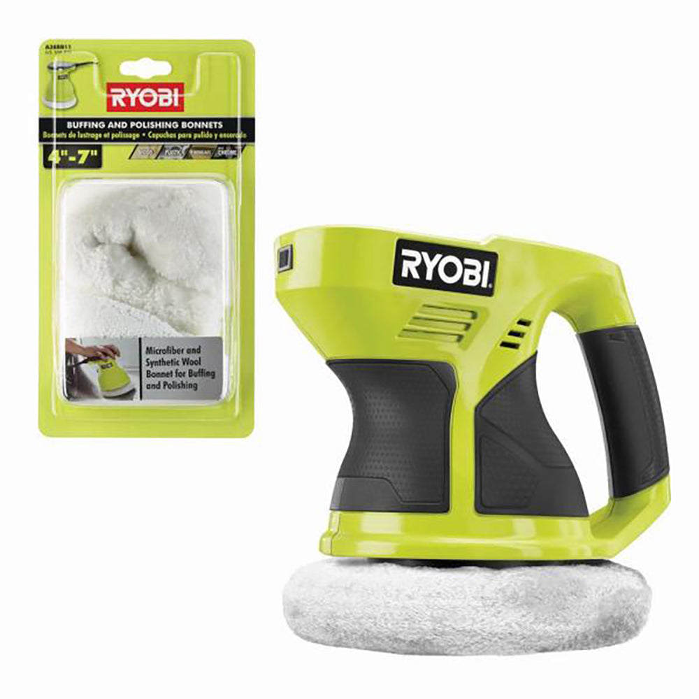 18V ONE+ 6" Buffer with 2 PC. Buffing Bonet Set - P430G-A38BB11