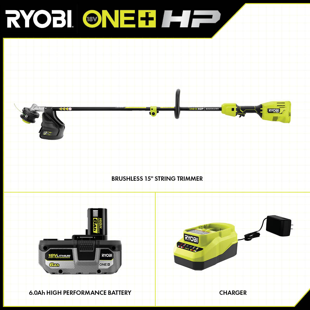 18V ONE+ HP 15" Attachment Capable String Trimmer Kit - P20220