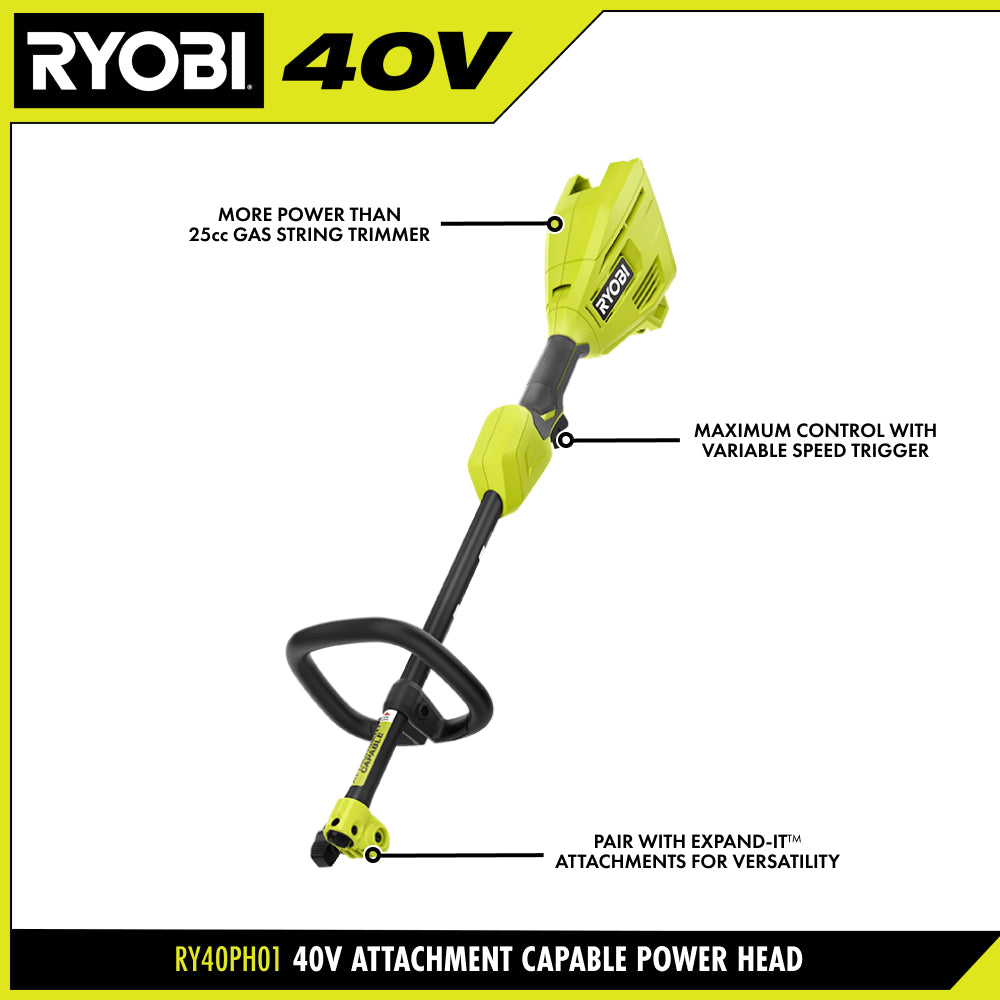 40V Attachment Capable Power Head Kit - RY40PH01K