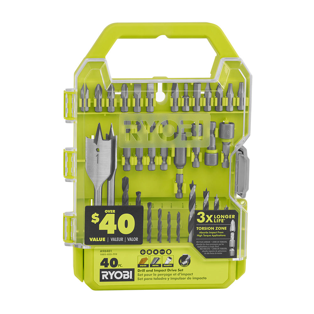 40 PC. Drill and Impact Drive Set - A98401