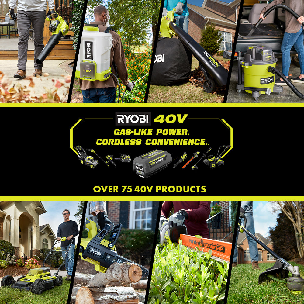 40V VAC ATTACK Leaf Vacuum/Mulcher Kit - RY40451-2B