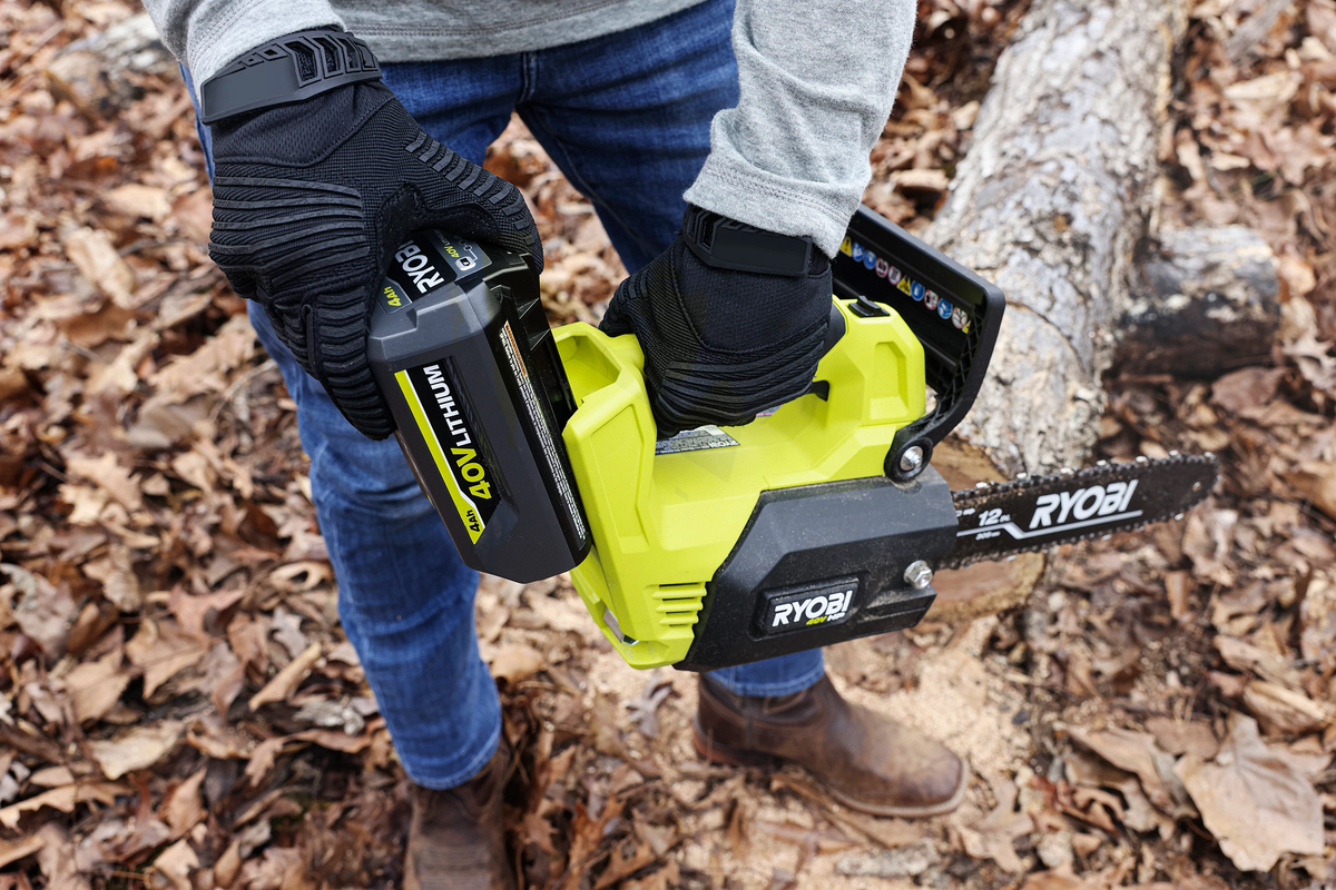 40V HP Brushless 12" Top Handle Chainsaw - RY40509BTL