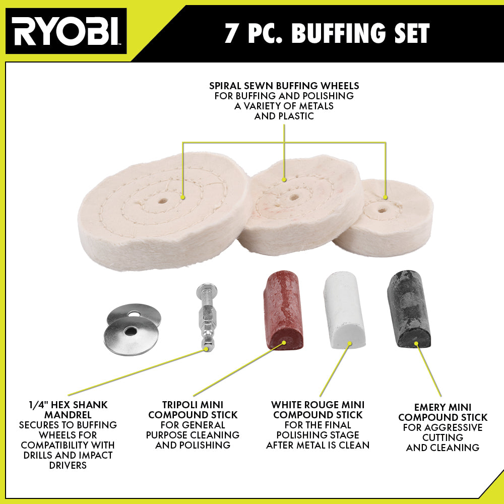 7 PC. Buffing Set - A92701
