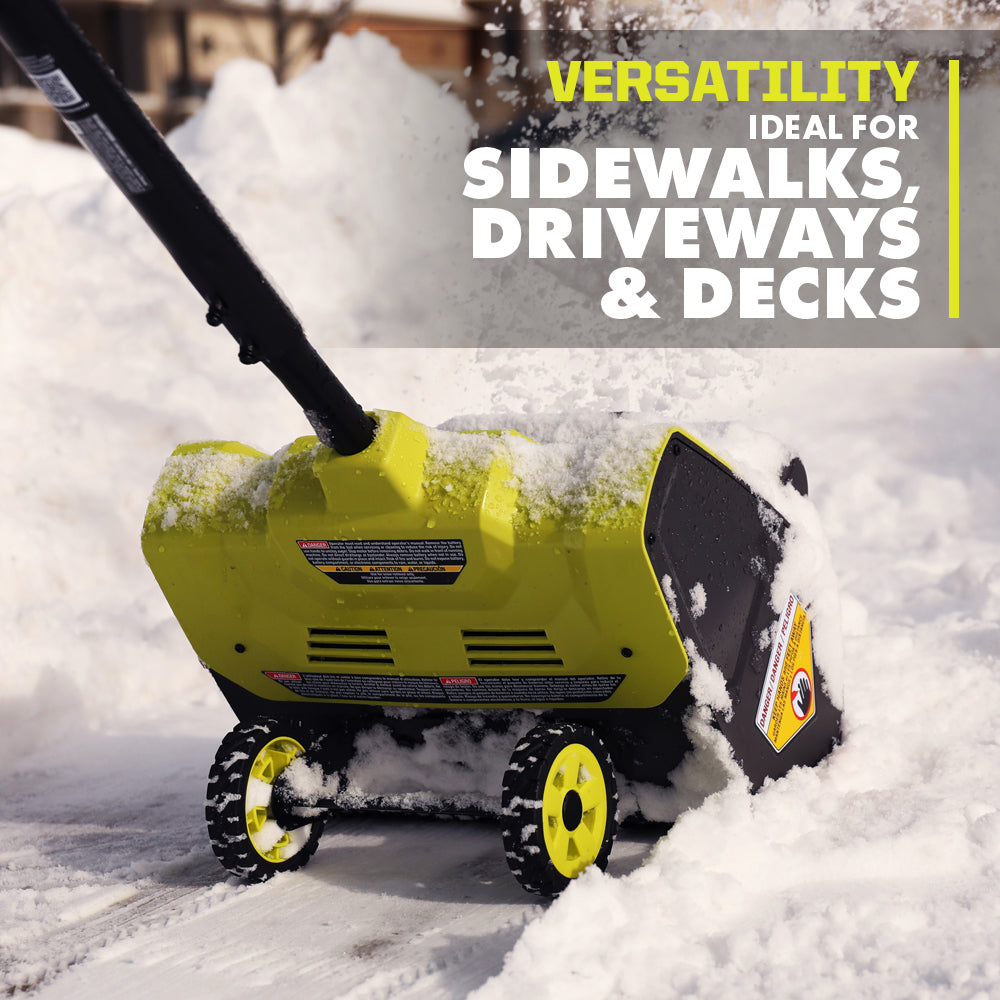 40V 12" Wheeled Snow Shovel Kit - RY408130