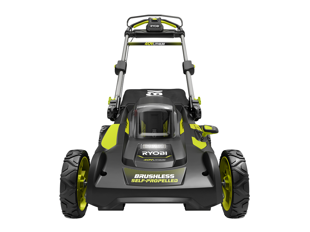 40V Brushless 20" Self-Propelled Lawn Mower - RY401012BTLVNM