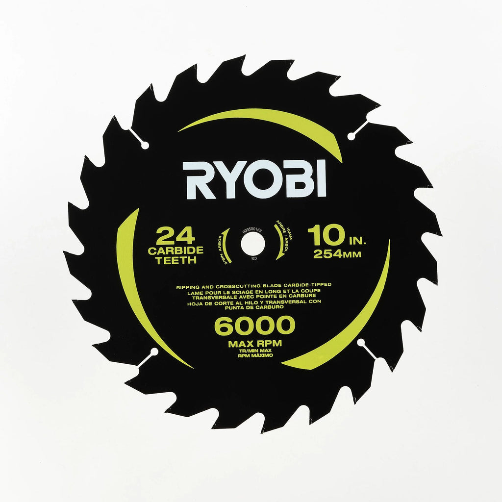 10" 24 Carbide Teeth Thin Kerf Miter Saw Blade - A181001