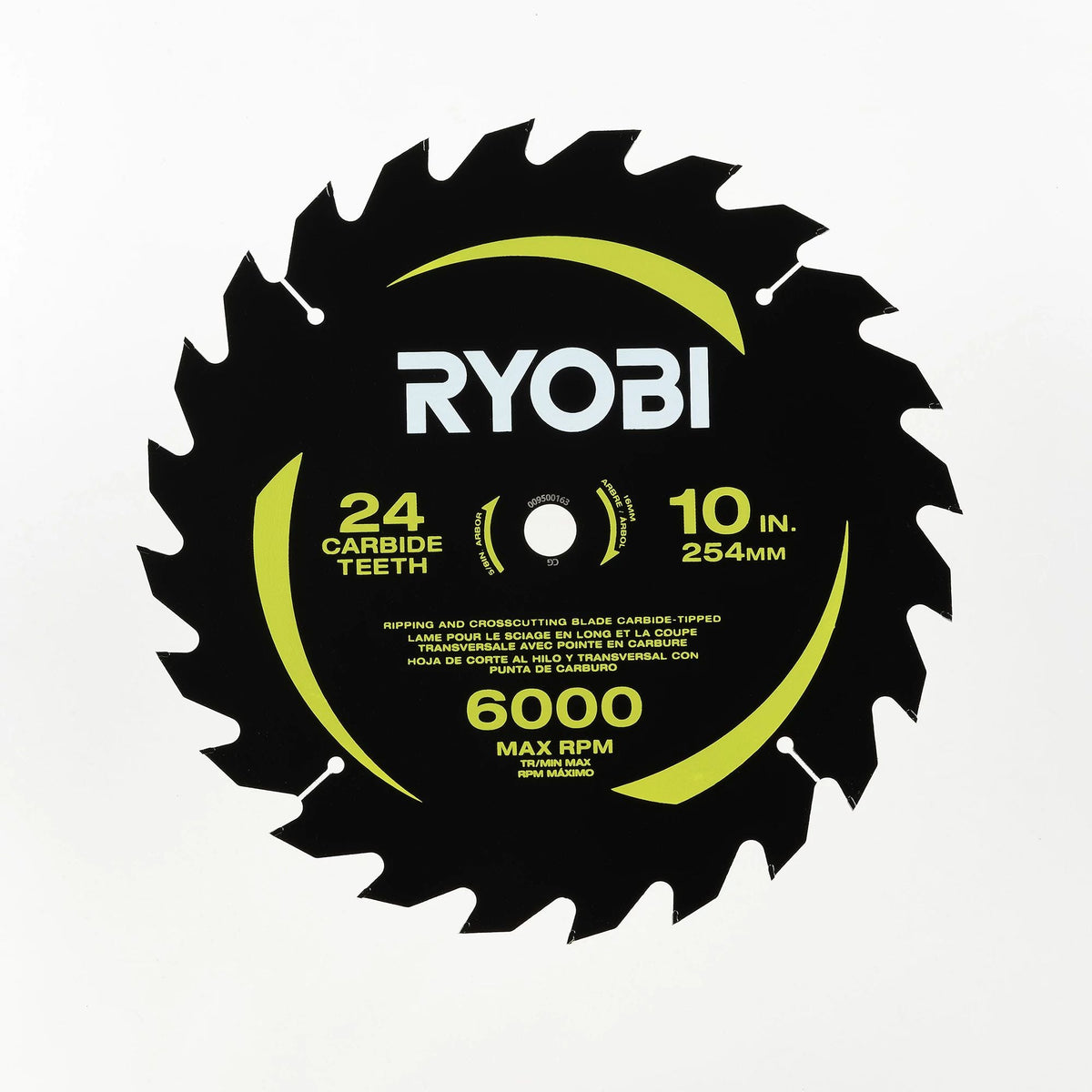 10" 24 Carbide Teeth Thin Kerf Miter Saw Blade - A181001