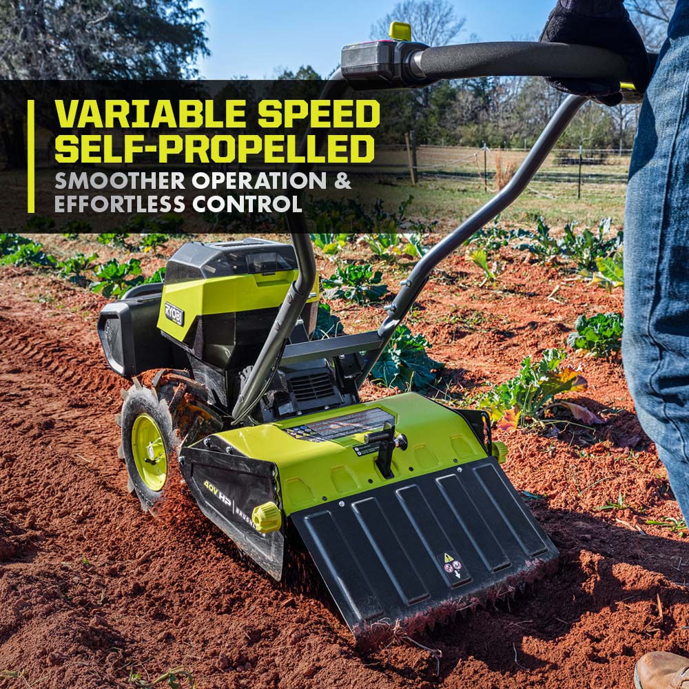 40V HP Brushless 18" Rear Tine Tiller Kit - RY40720