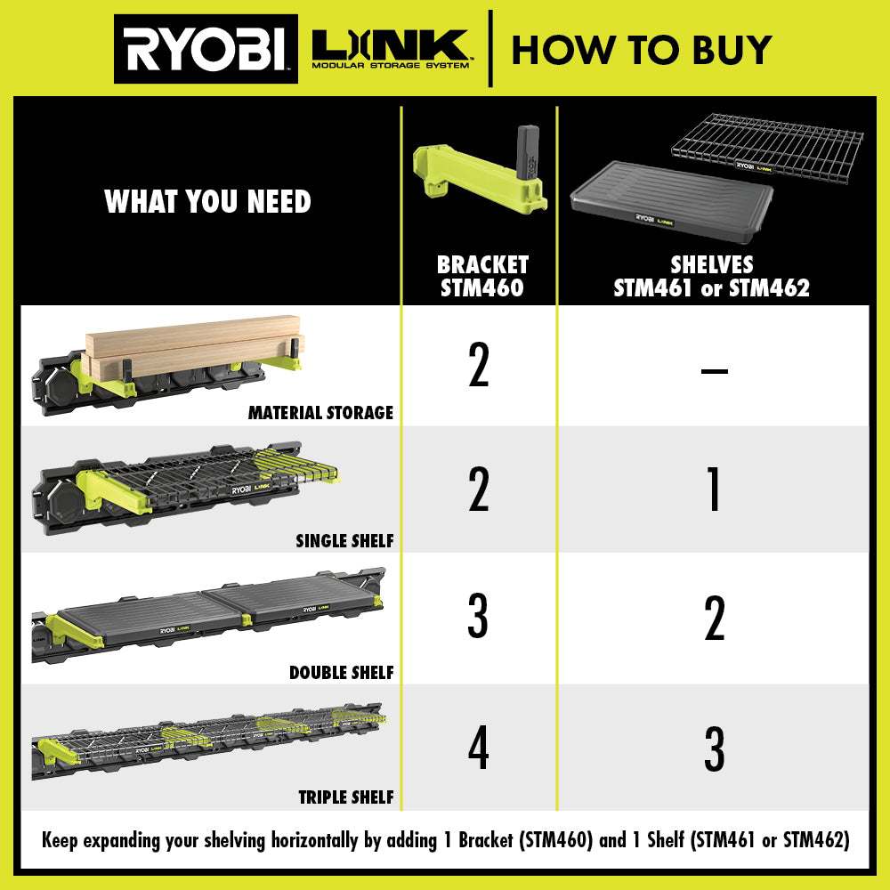 LINK 2-IN-1 Shelving Bracket - STM460