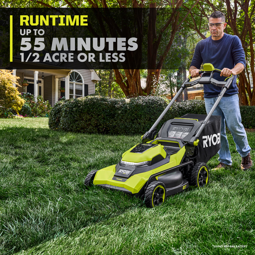 40V HP Brushless 21" Push Mower Kit - RY40HPLM05K