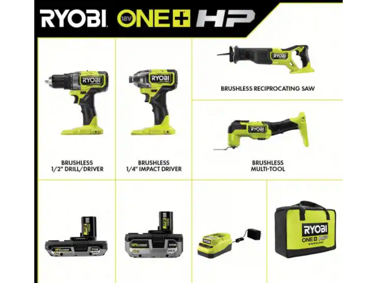 18V ONE+ 4-Tool Combo Kit - PBLCK104K2