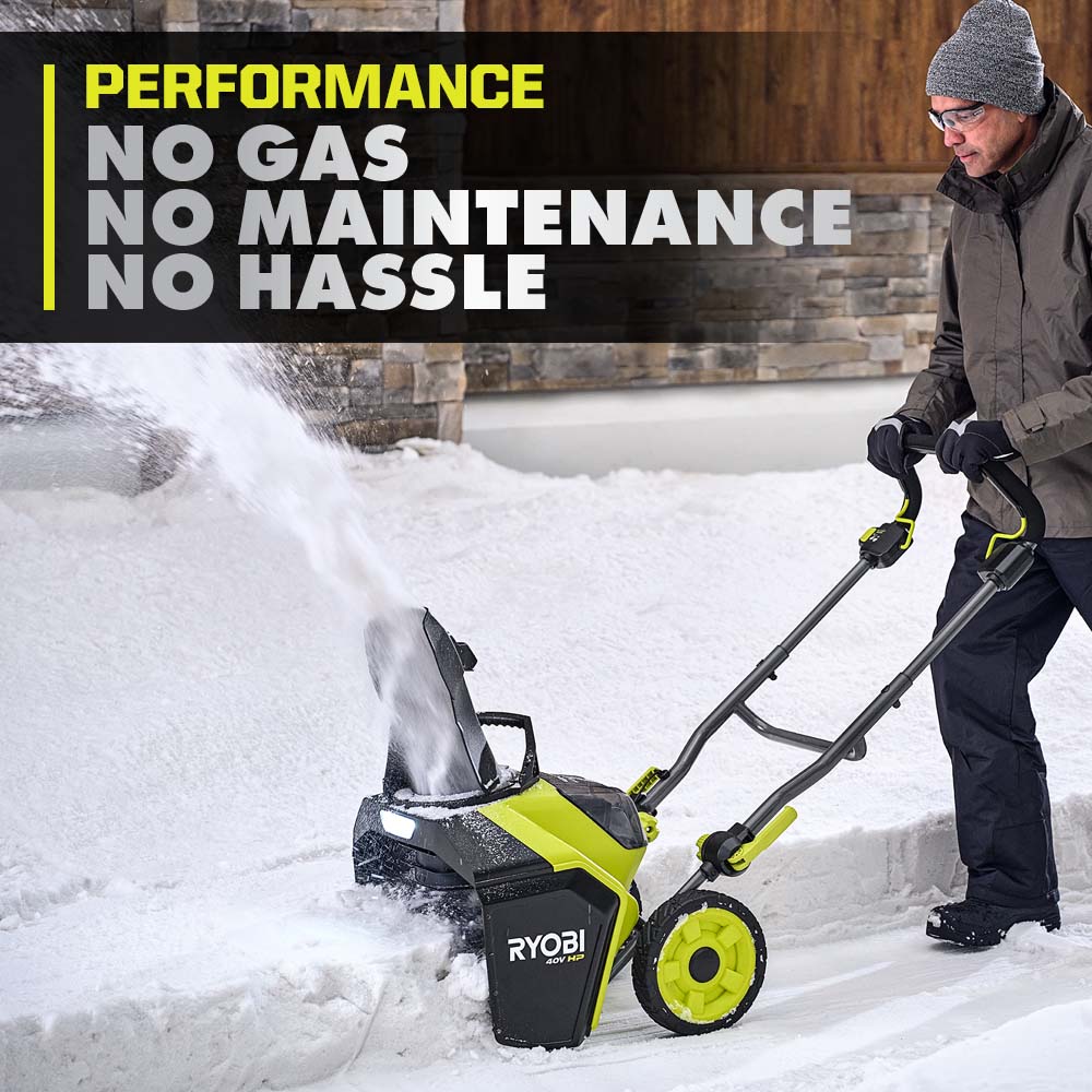 40V HP Brushless 18" Snow Blower Kit - RY40890