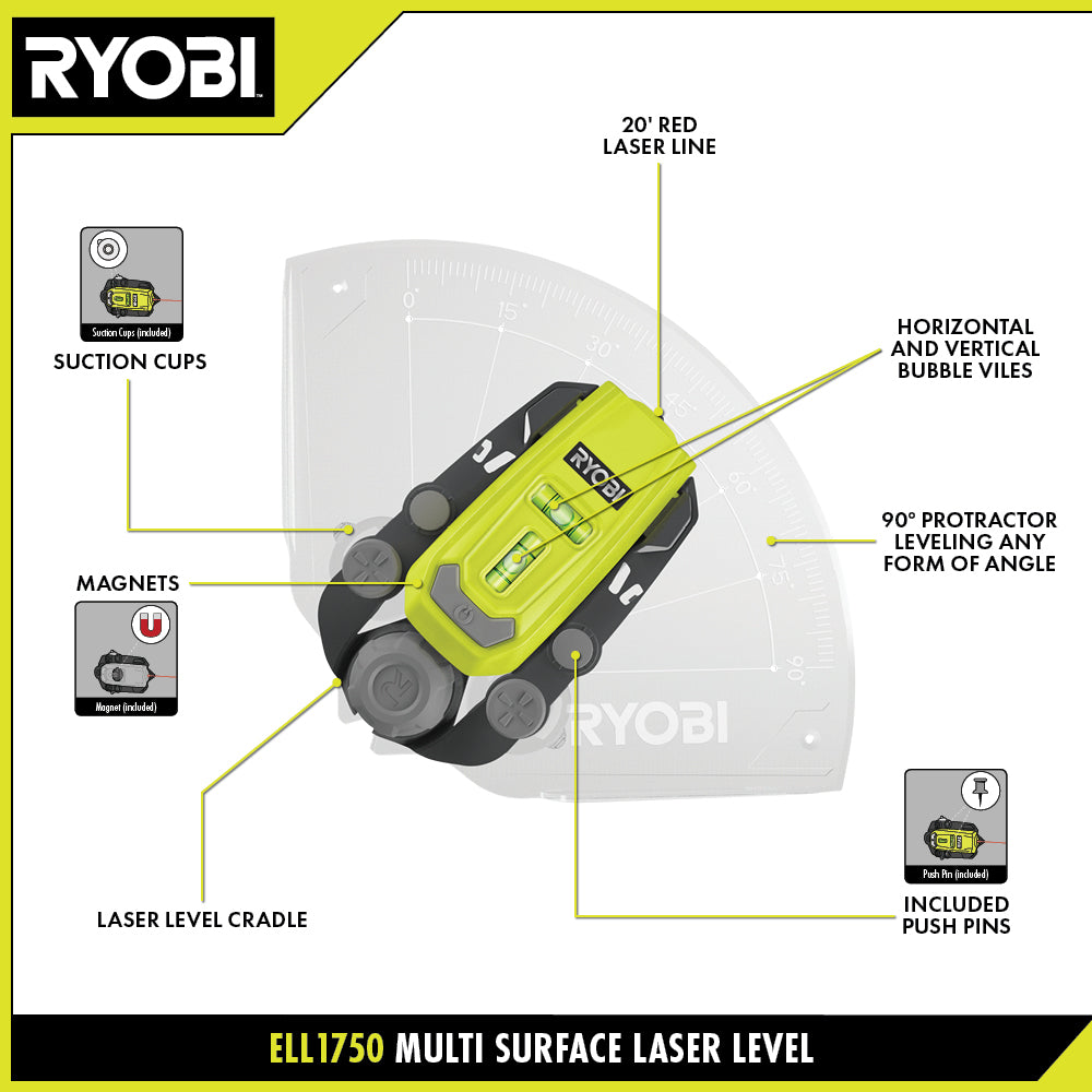 Multi-Surface Laser Level - ELL1750