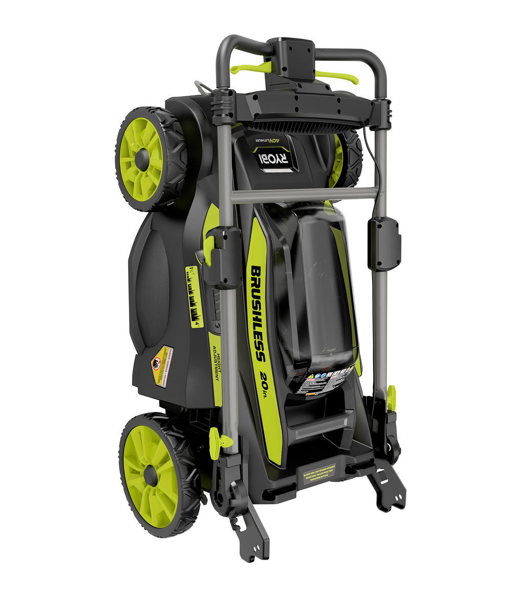 40V Brushless 20" Self-Propelled Lawn Mower - RY401012BTLVNM