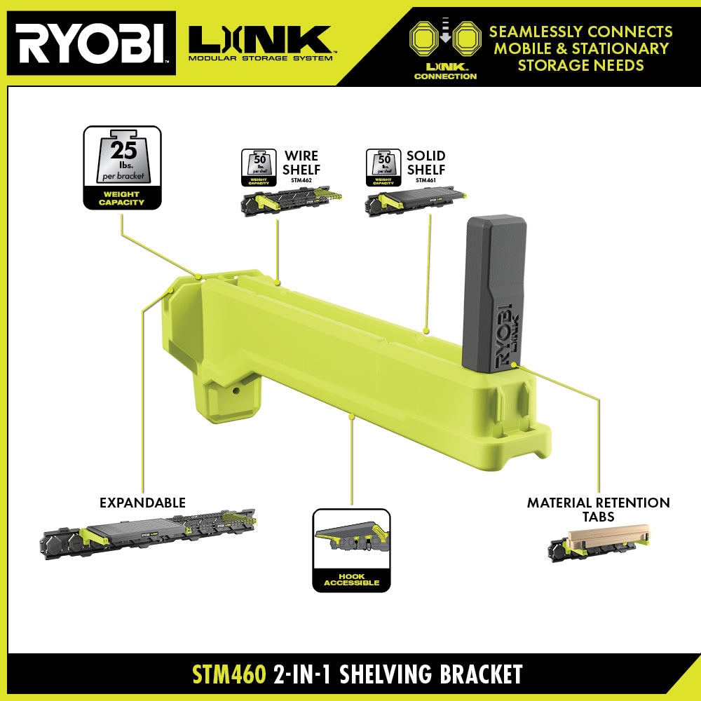 LINK 2-IN-1 Shelving Bracket - STM460