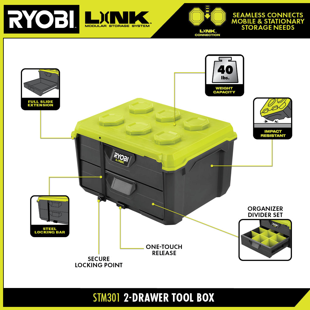 LINK 2-Drawer Tool Box - STM301