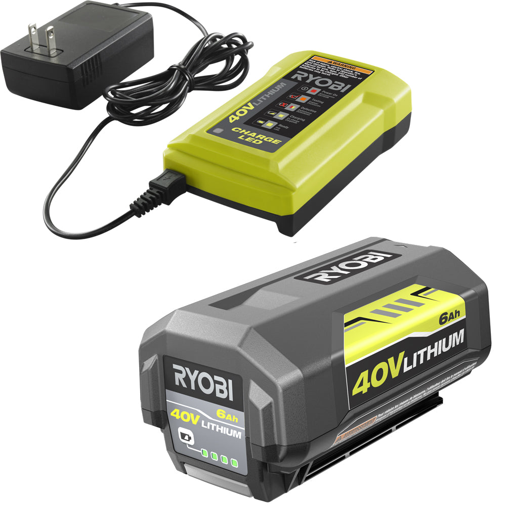 40V 20" BRUSHLESS SMART TREK Self-Propelled Mower WITH 6AH BATTERY & CHARGER - RY40LM30