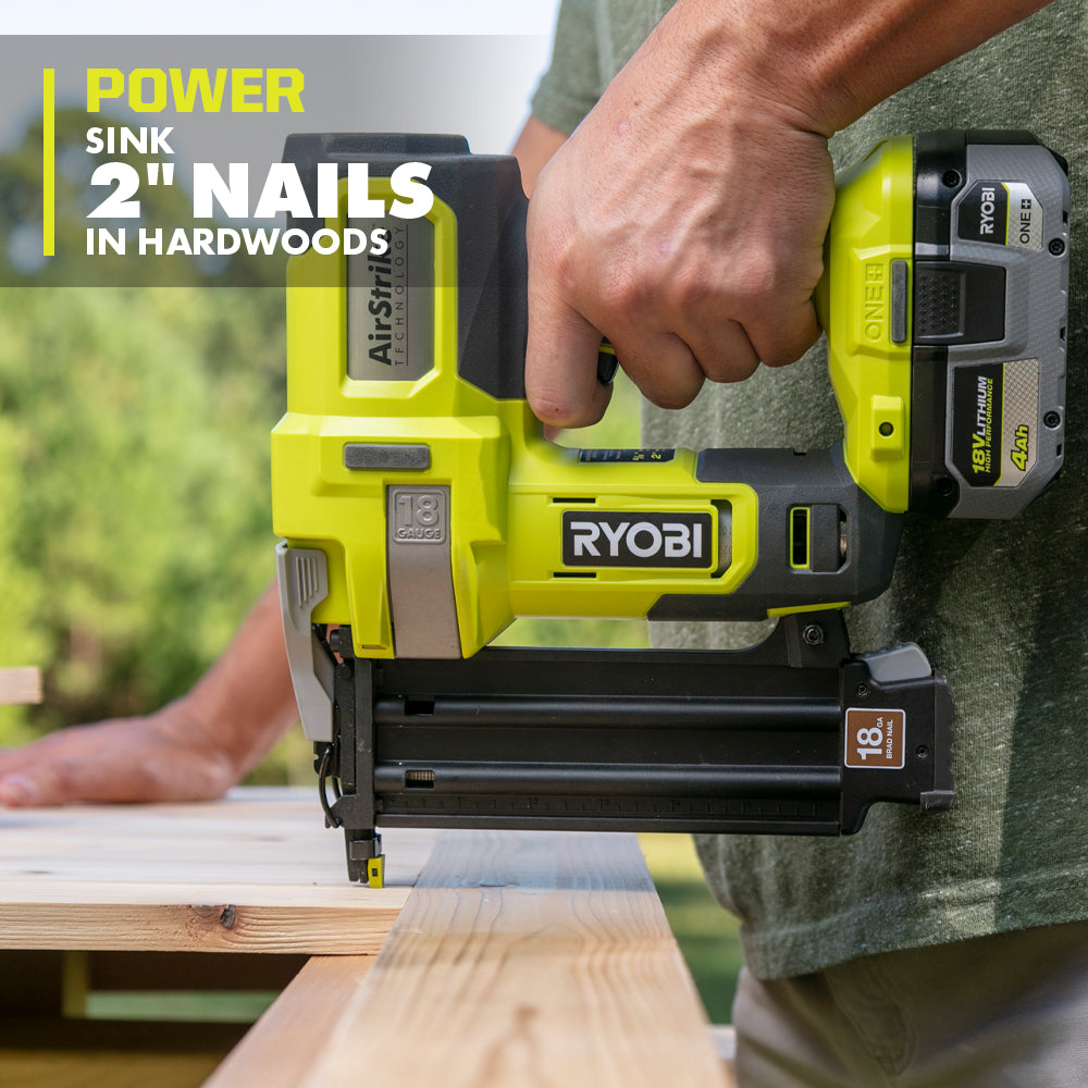 18V ONE+ AirStrike 18GA Brad Nailer Kit - P321K1
