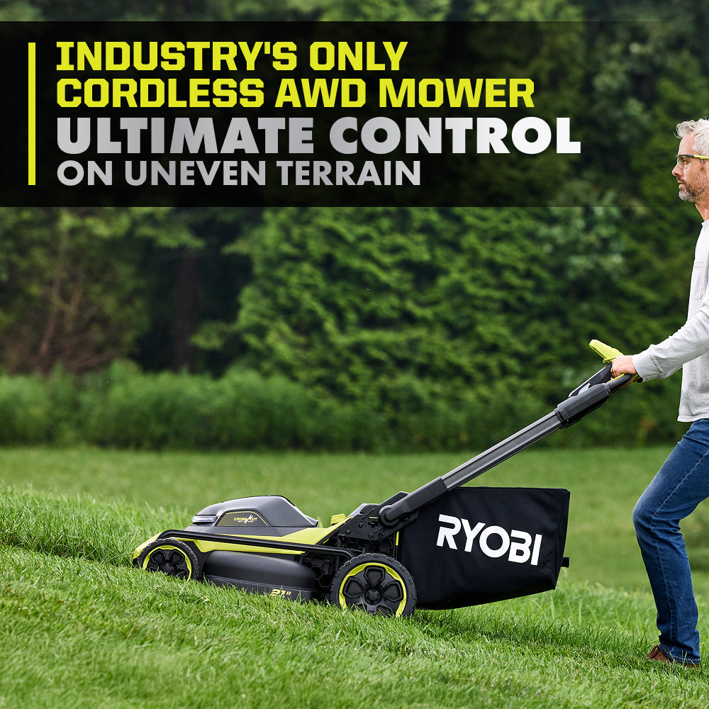 40V HP Brushless 21" Self-Propelled All-Wheel Drive Multi-Blade Mower Kit - RY40HPLM03K2