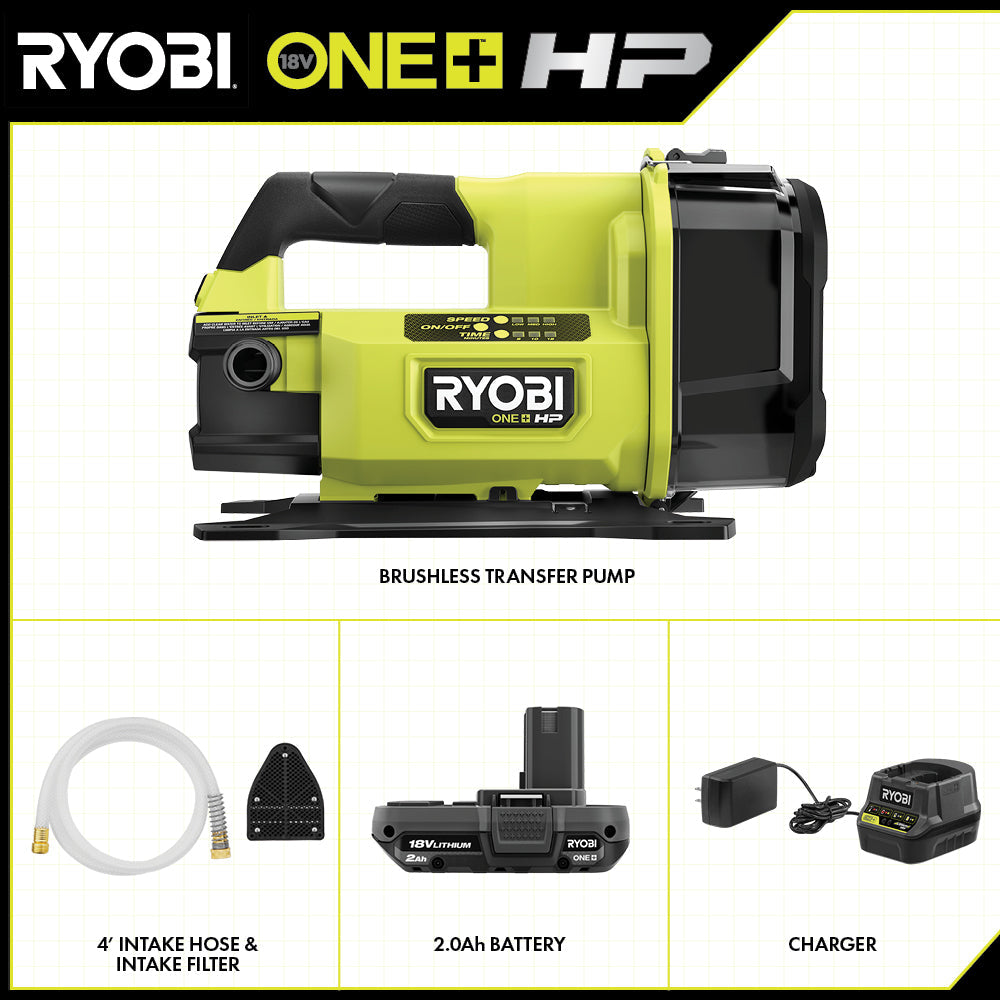 18V ONE+ HP Transfer Pump Kit - RY20WP182K