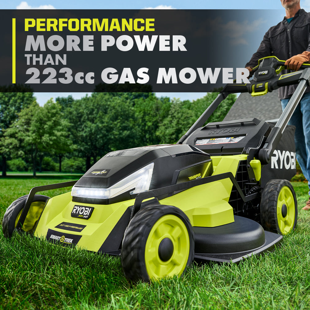 80V HP Brushless 30" Self-Propelled Multi-Blade Mower Kit - RYPM8010