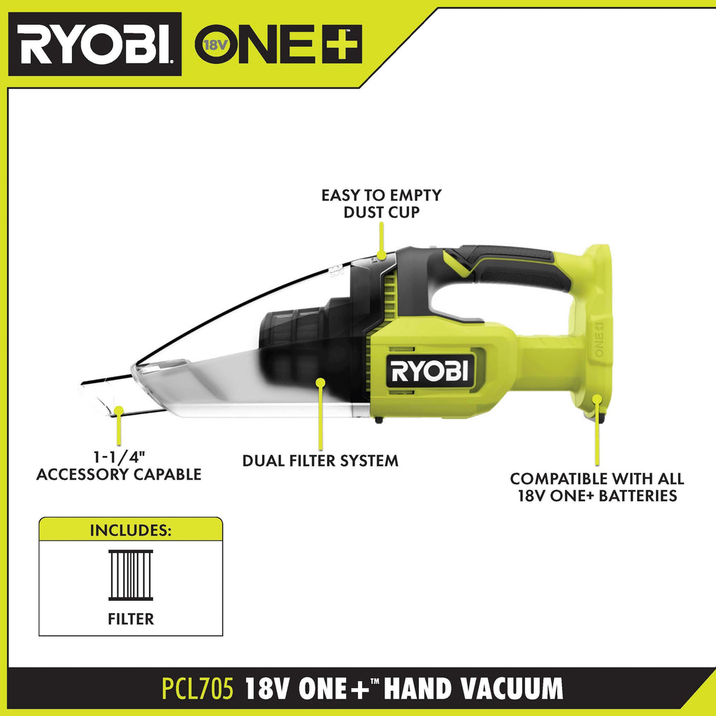 18V ONE+ Hand Vacuum - PCL705B