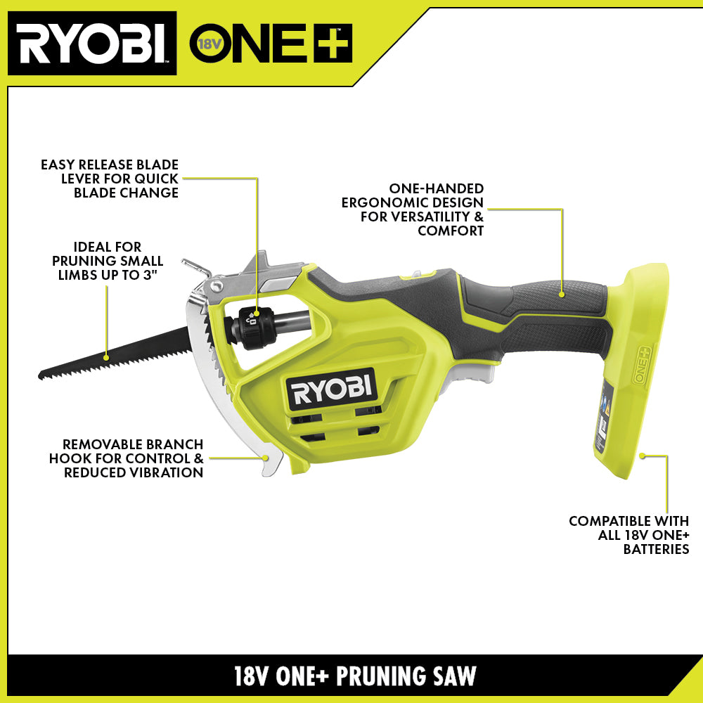 18V ONE+ One-Handed Pruning Reciprocating Saw Kit - P2530