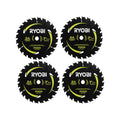 4 PC. 7-1/4" x 24T CARBIDE TEETH THIN KERF CIRCULAR SAW BLADE SET - A067401