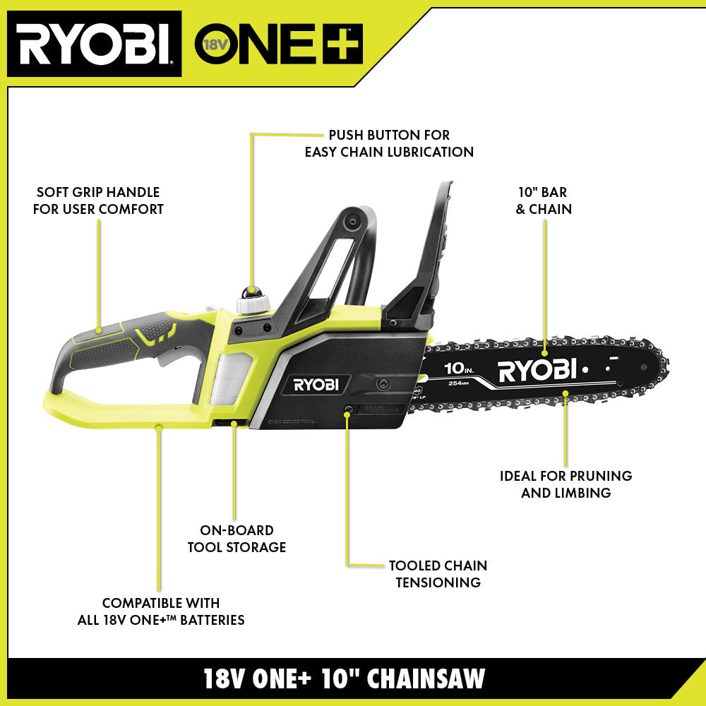 18V ONE+ 10" Chainsaw Kit - P547