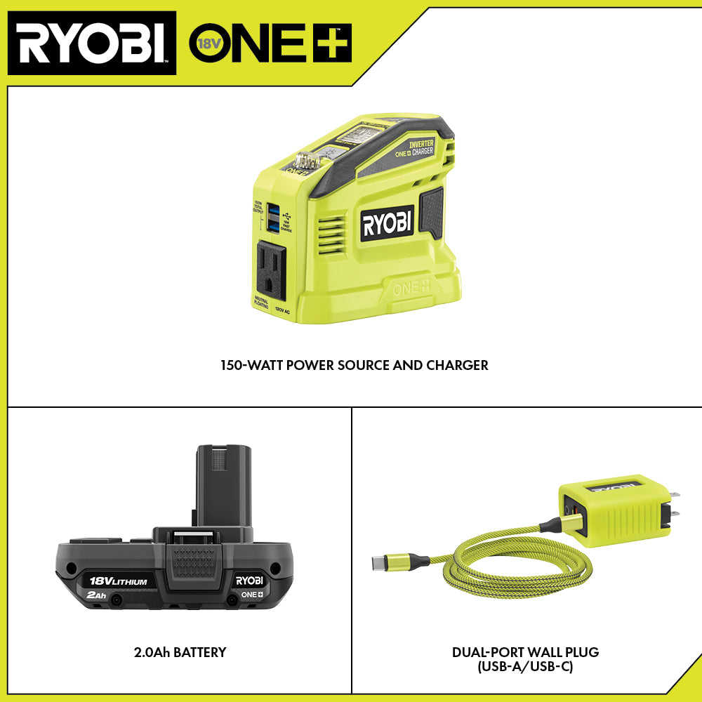 18V ONE+ 150-Watt Battery Power Source and Charger Kit - RYi150C